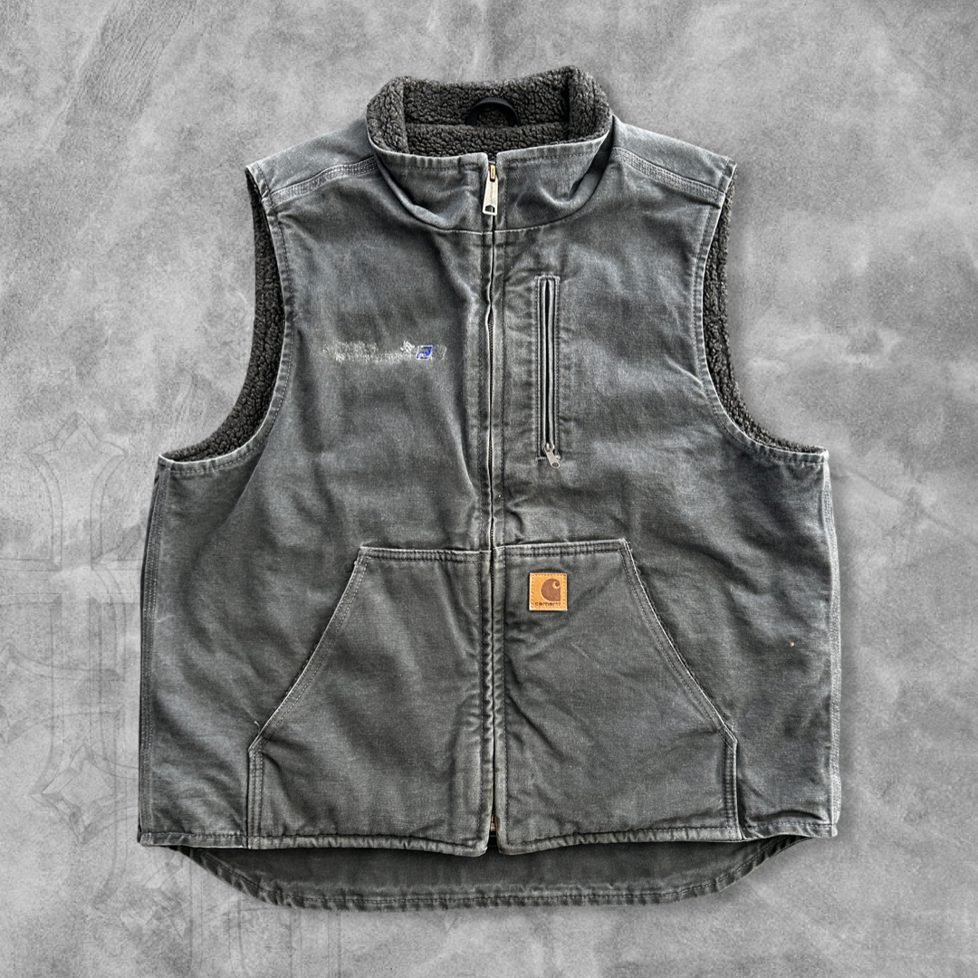 Faded Grey Carhartt Vest 2000s (L)