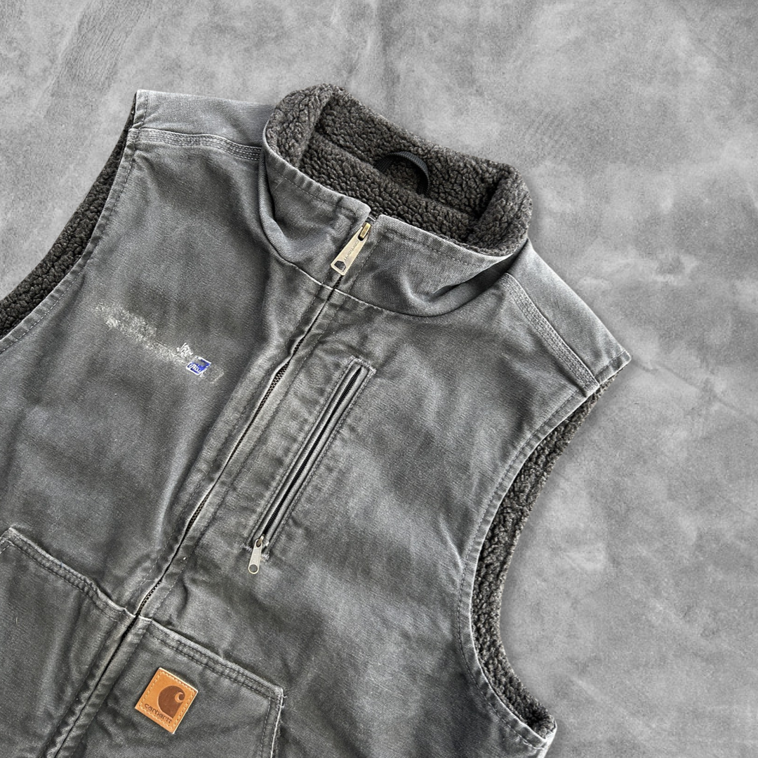 Faded Grey Carhartt Vest 2000s (L)