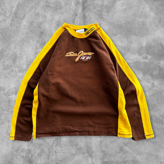 Chocolate Brown Dale Jarrett Nascar Sweatshirt 1990s (L)