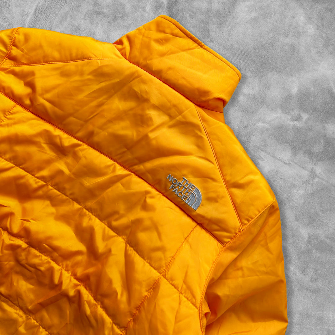 Yellow-Orange North Face Puffer Jacket 2000s (S)