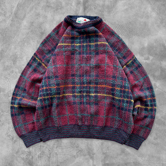 Multicolor Pattern Sweater 1990s (L)