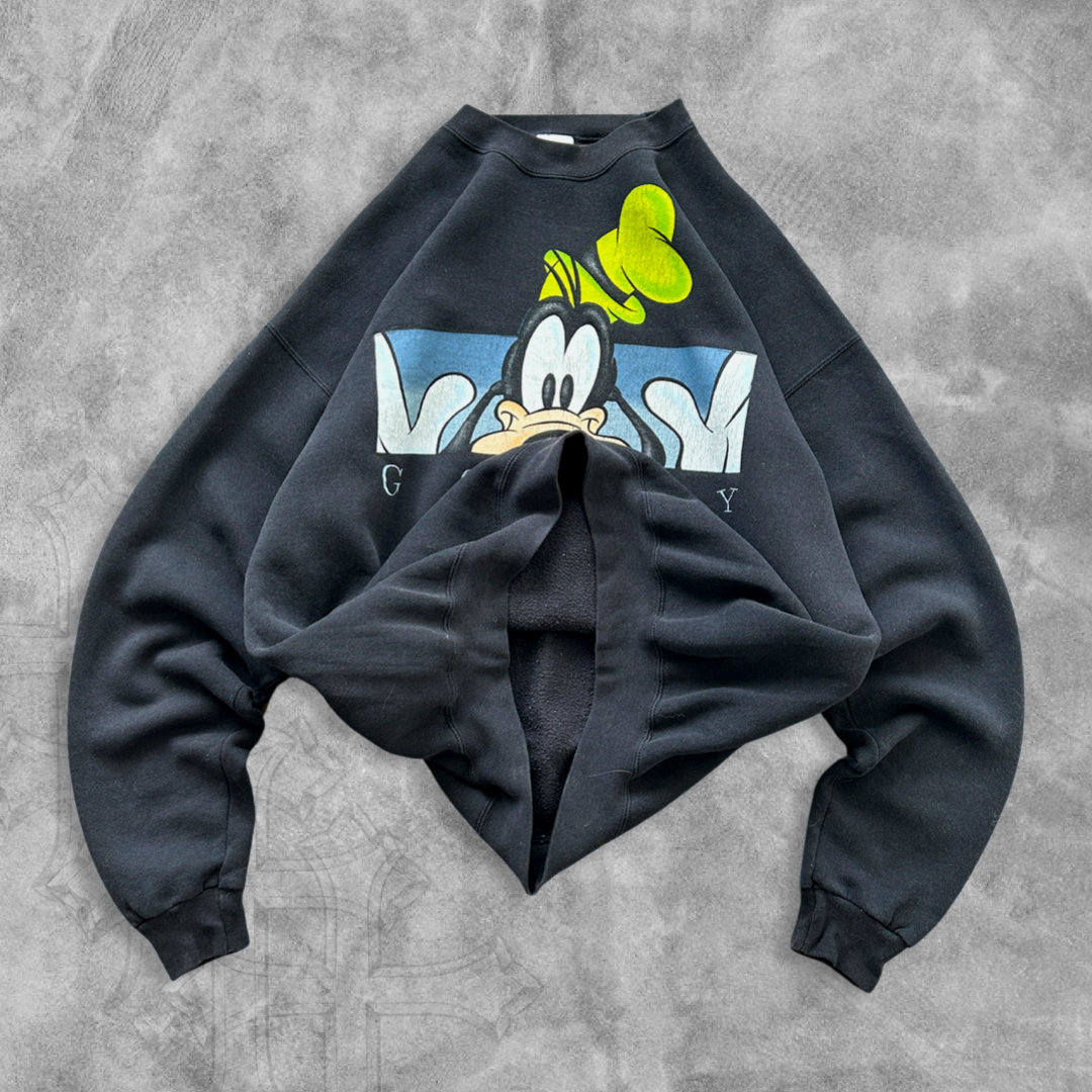 Black Disney Goofy Sweatshirt 1990s (XL)