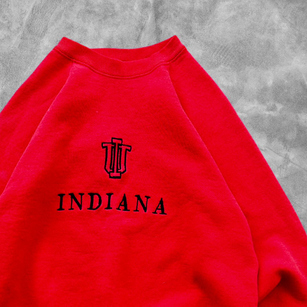 Red Indiana University Sweatshirt 1990s (M)