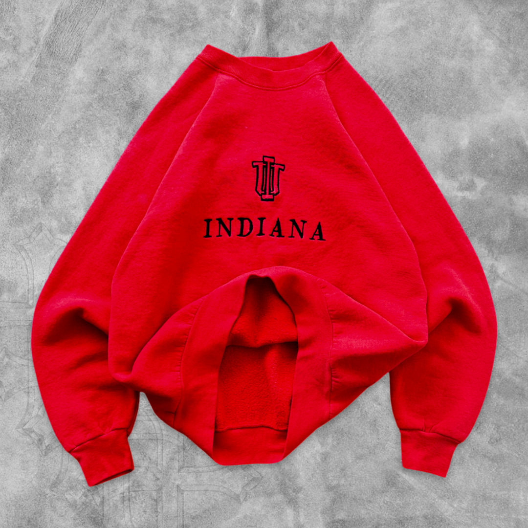 Red Indiana University Sweatshirt 1990s (M)