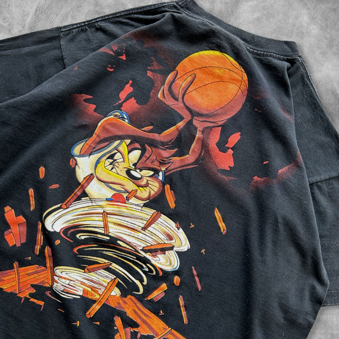 Black Space Jam Taz Shirt 1996 (M)