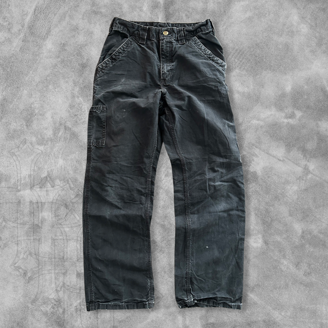 Faded Black Carhartt Carpenter Pants 2000s (30x30)