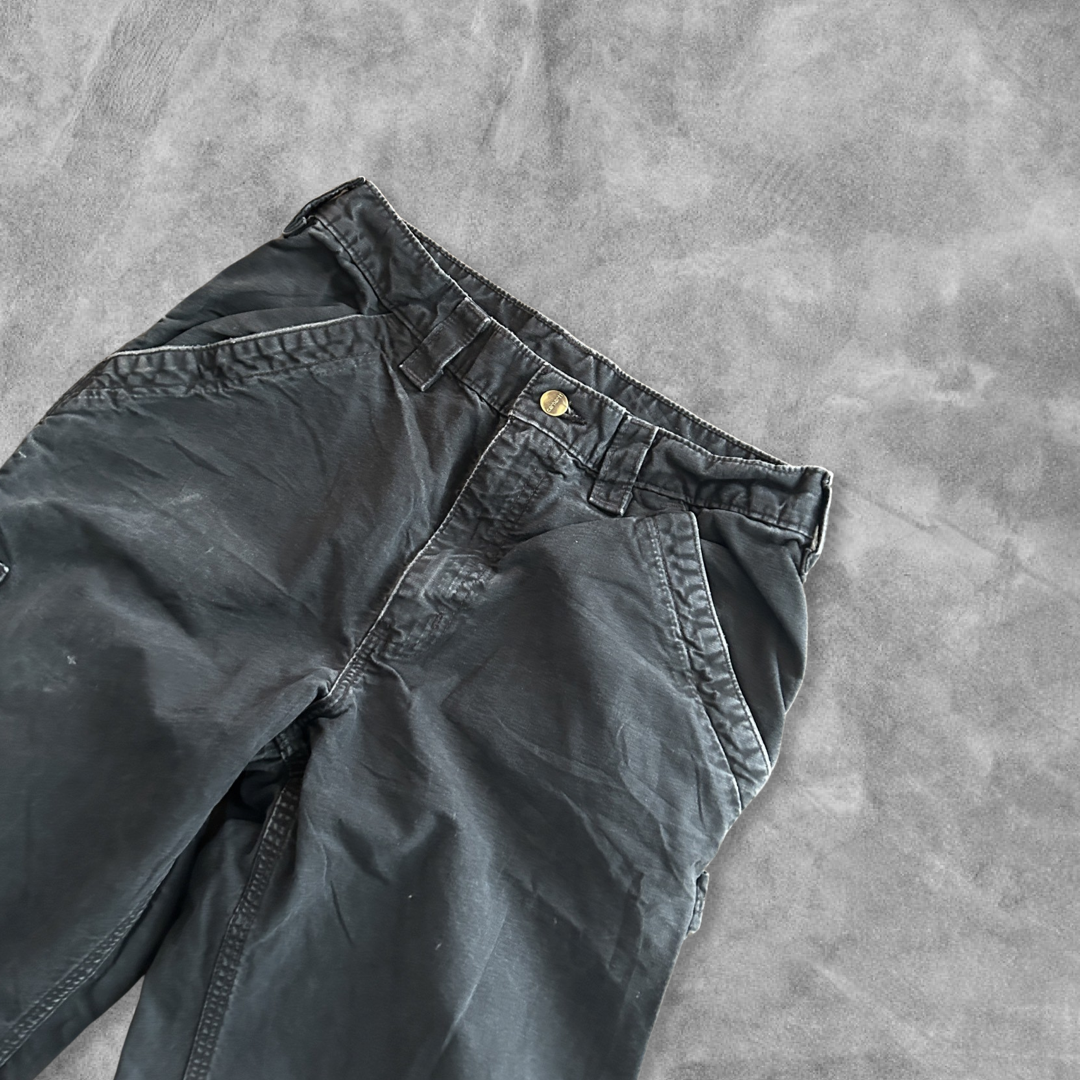 Faded Black Carhartt Carpenter Pants 2000s (30x30)