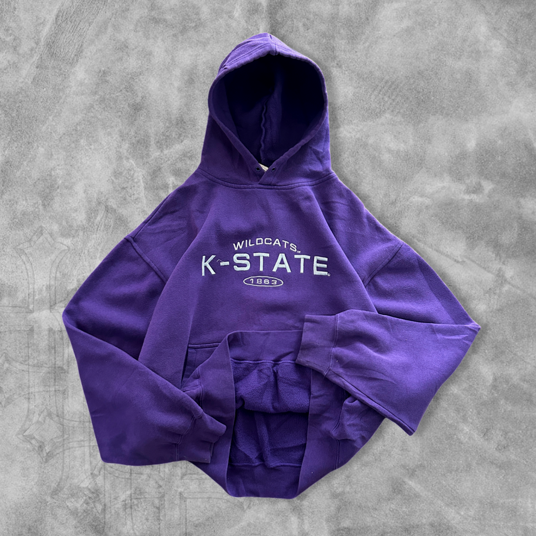 Purple Kansas State Hoodie Y2K 2000s (L)