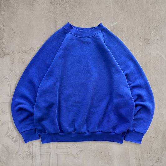Violet Blue Blank Sweatshirt 1990s (M)