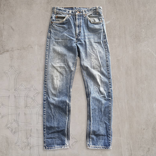 Faded Levi’s 505 Orange Tab Jeans 1990s (31x31)