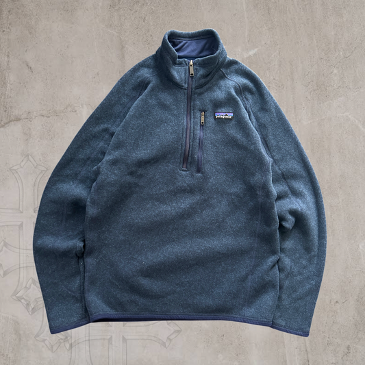 Navy Blue Patagonia Quarter Zip Pullover 2000s (S)