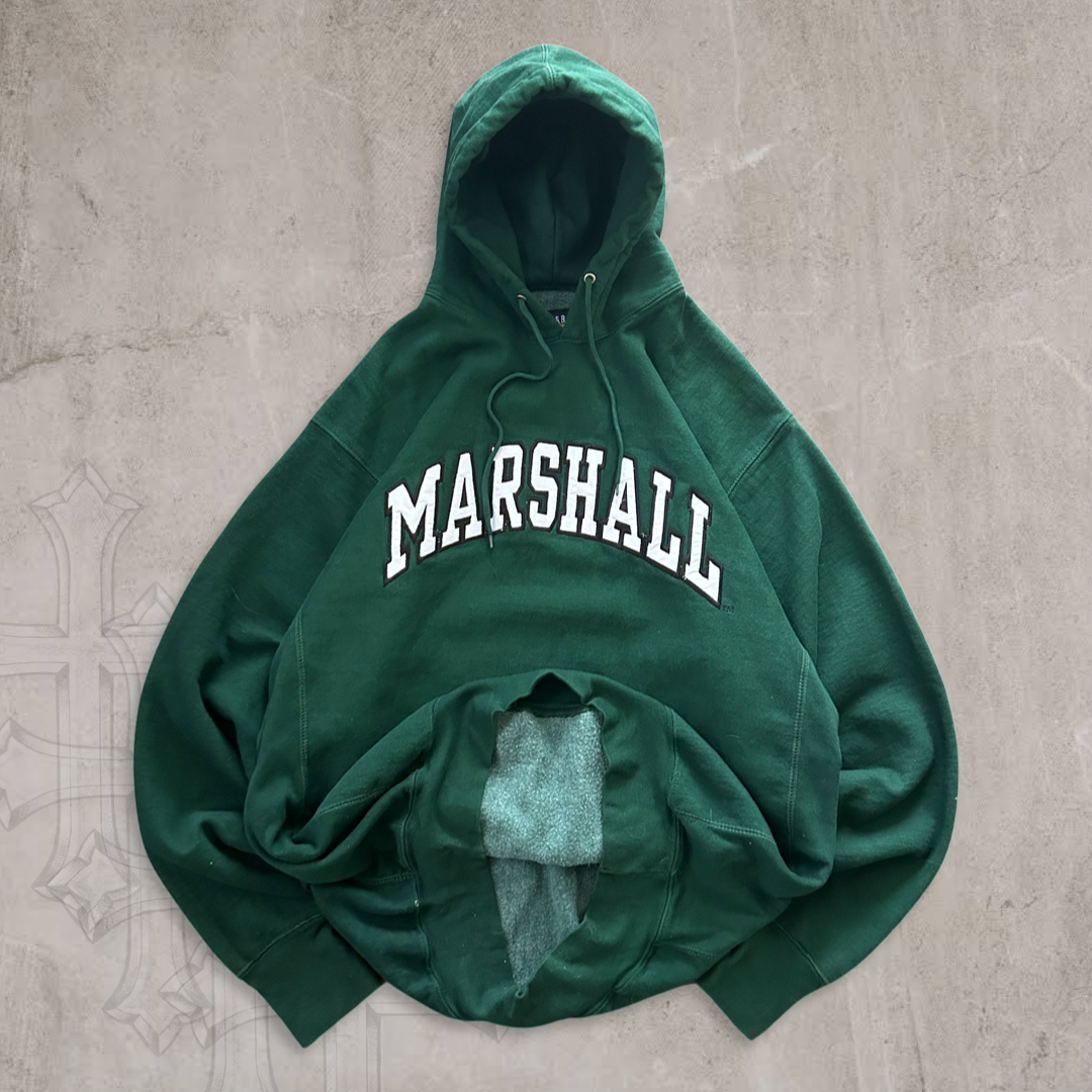 Forrest Green Marshall University Hoodie Y2K 2000s (XL)