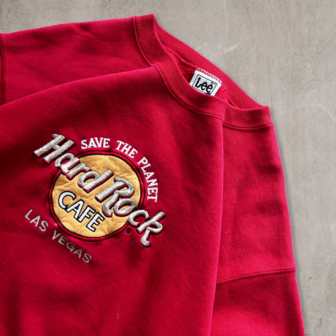 Red Hard Rock Cafe Sweatshirt 1990s (M)