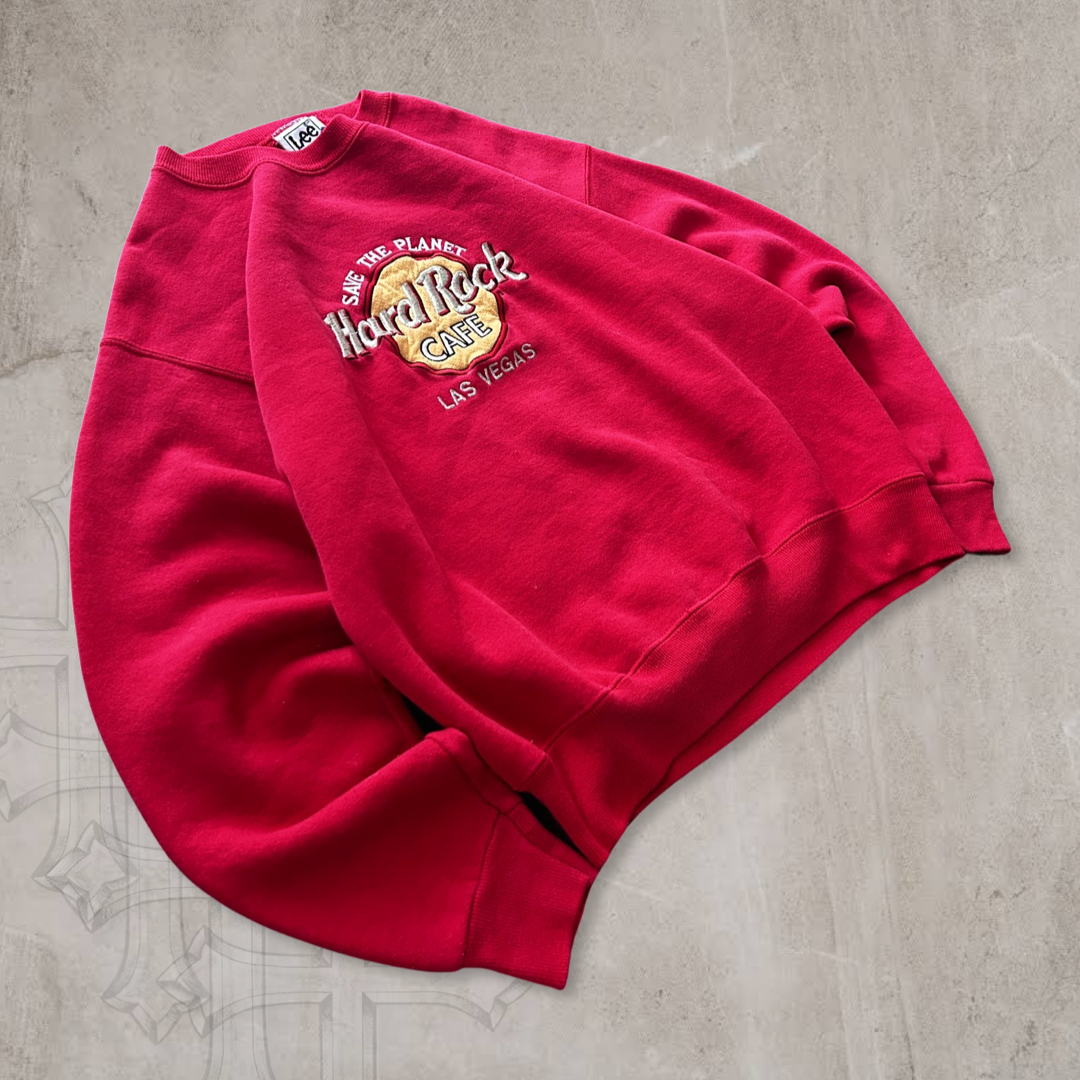 Red Hard Rock Cafe Sweatshirt 1990s (M)