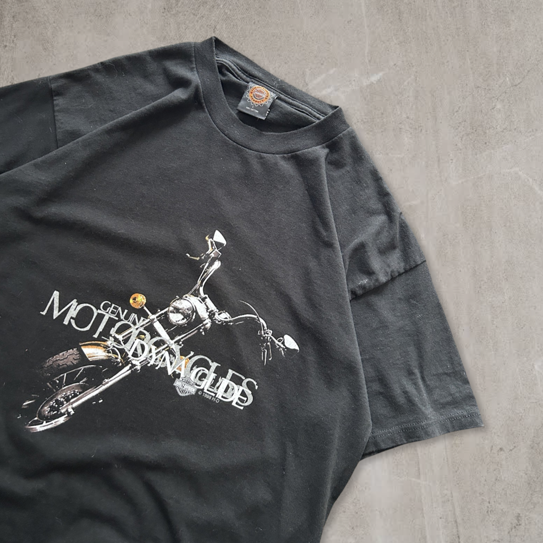 Black Harley Davidson Dyna Glide Shirt 1998 (L)