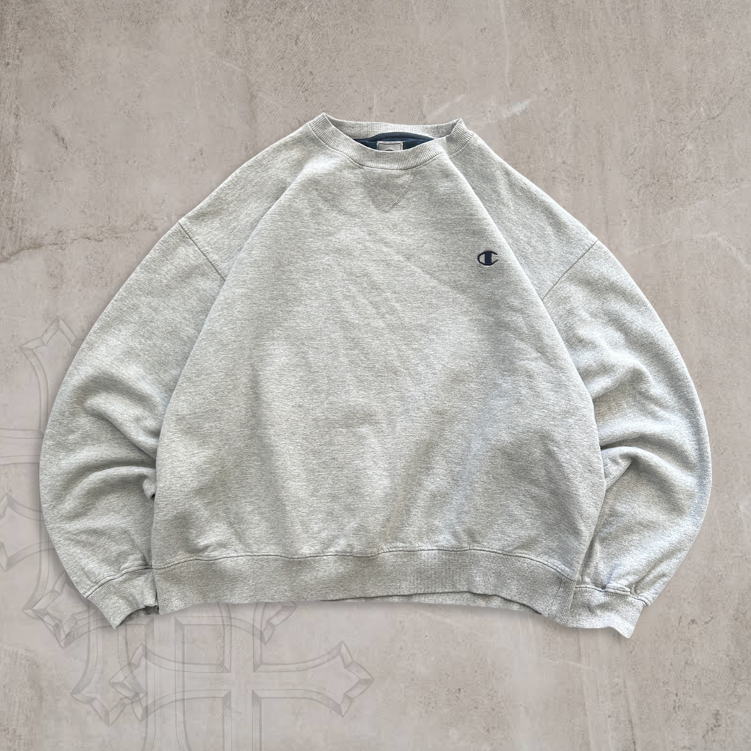 Grey Champion Sweatshirt Y2K 2000s (XL)