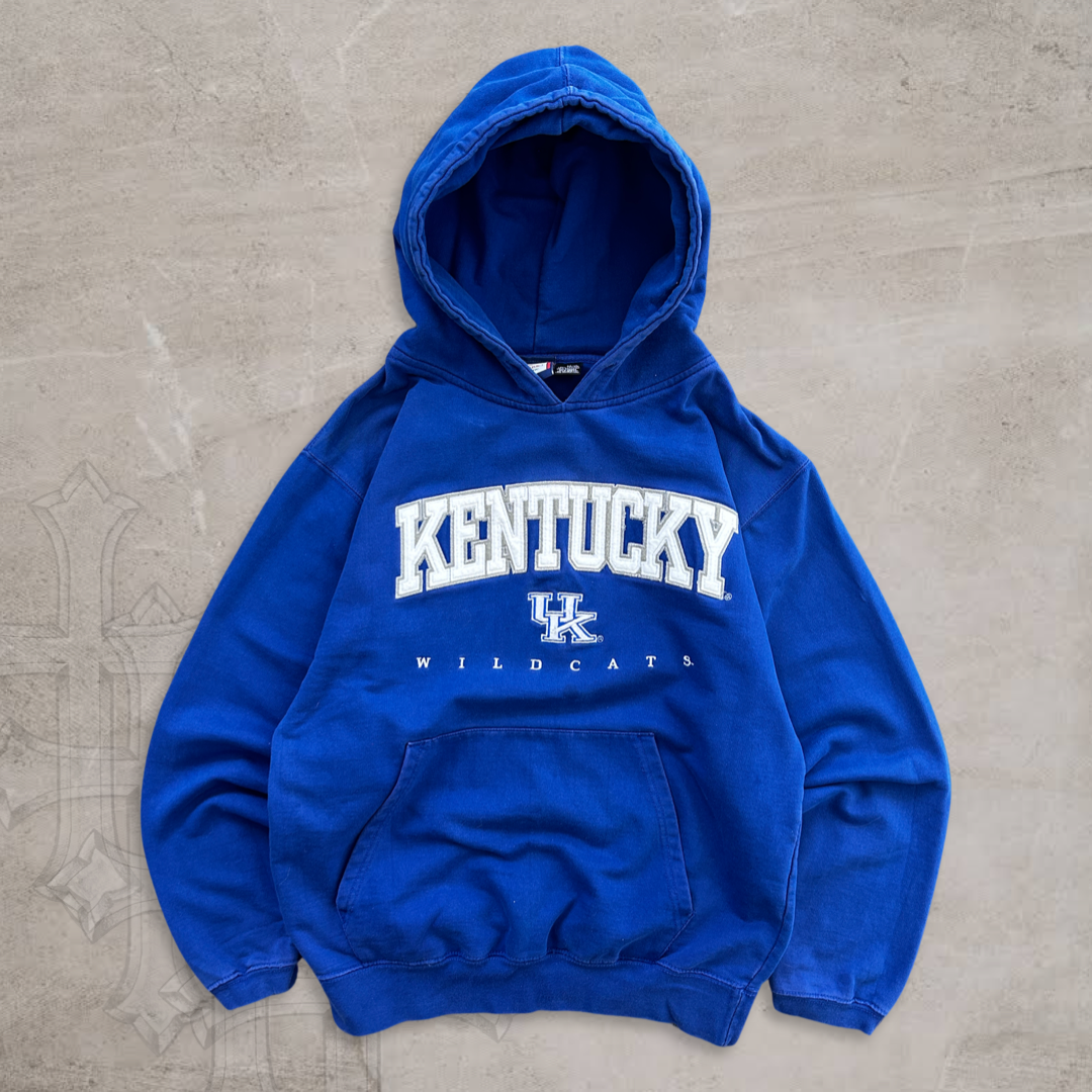 Blue Kentucky Wildcats Hoodie Y2K 2000s (M)