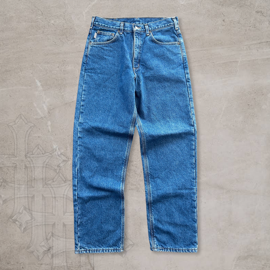 Denim Carhartt Flannel Lined Jeans 1990s (32x32)